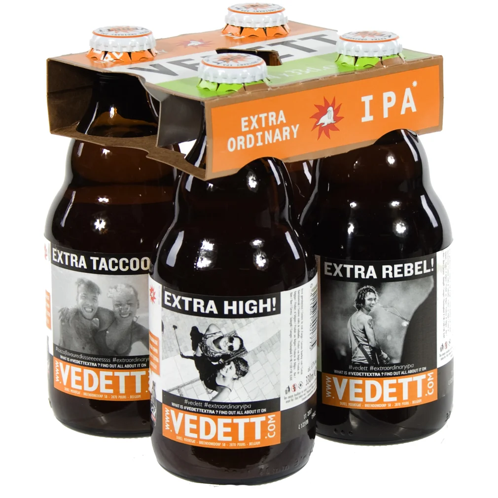 Vedett IPA  Goud/Blond  33 cl  Clip 4 fl