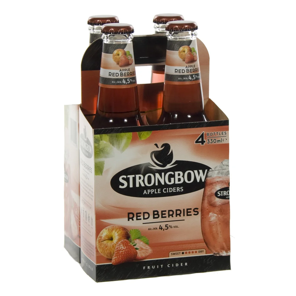 Strongbow Apple Ciders  Red Berries  33 cl  Clip 4 fl