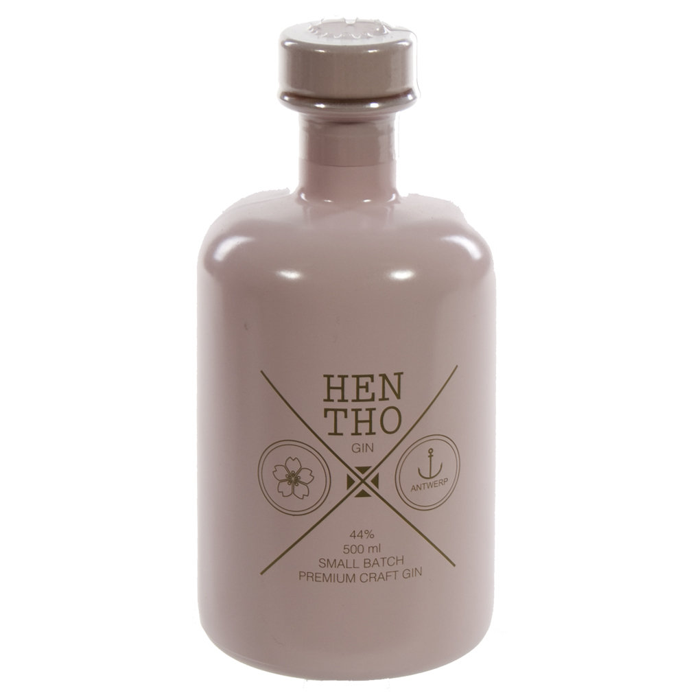 Hentho Pink Gin 44%  50 cl  Fles