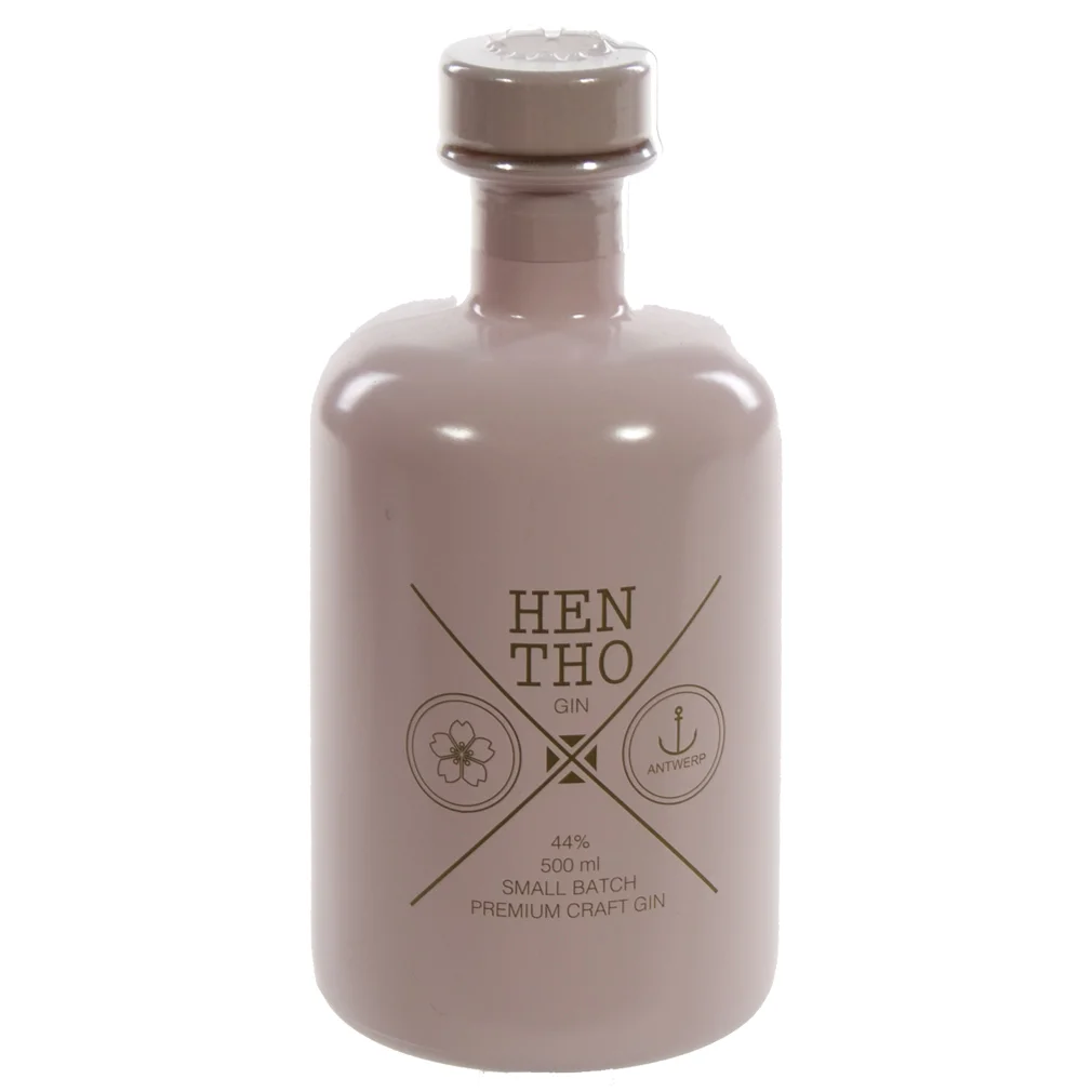 Hentho Pink Gin 44%  50 cl  Fles