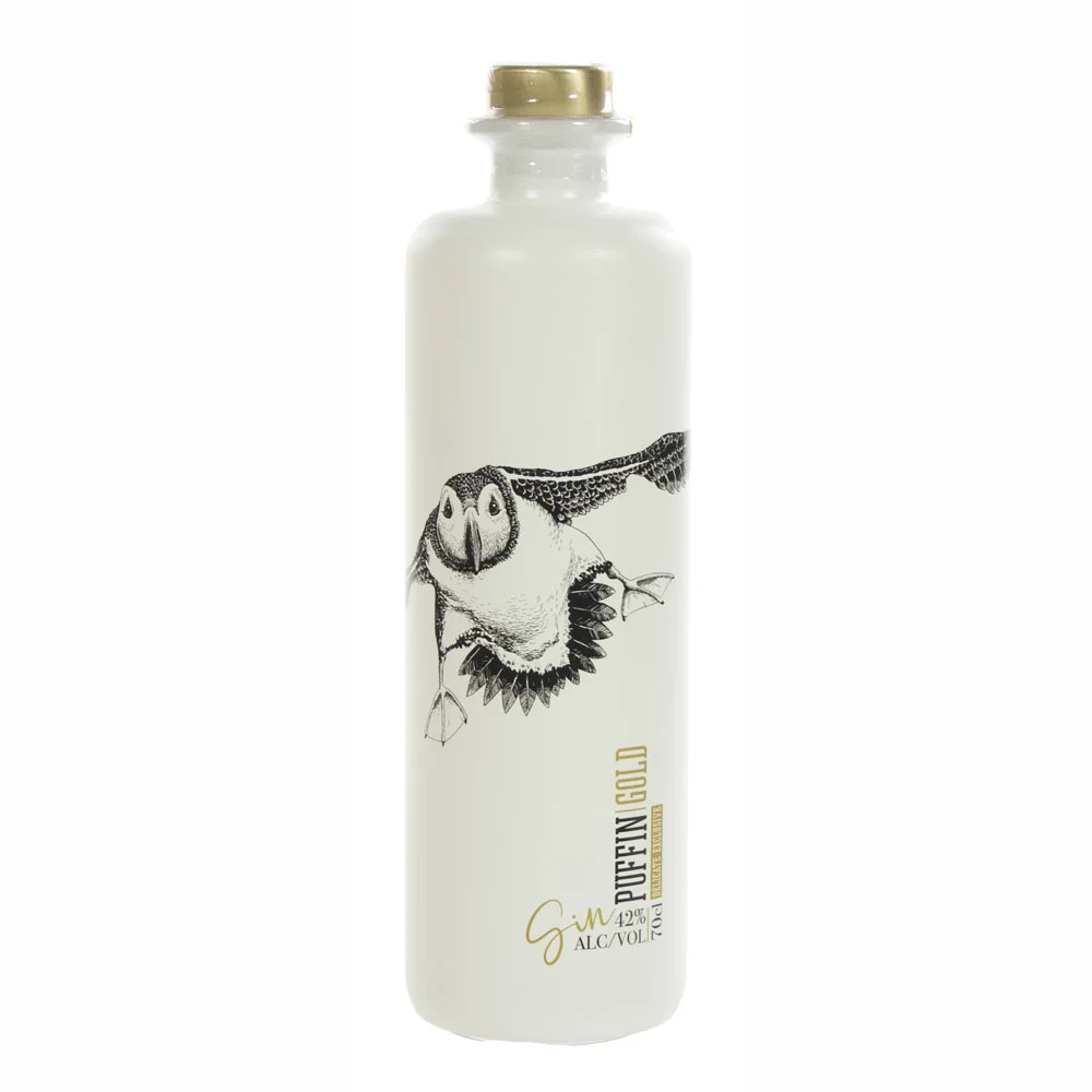 Puffin Gold Gin 42%  70 cl  Fles
