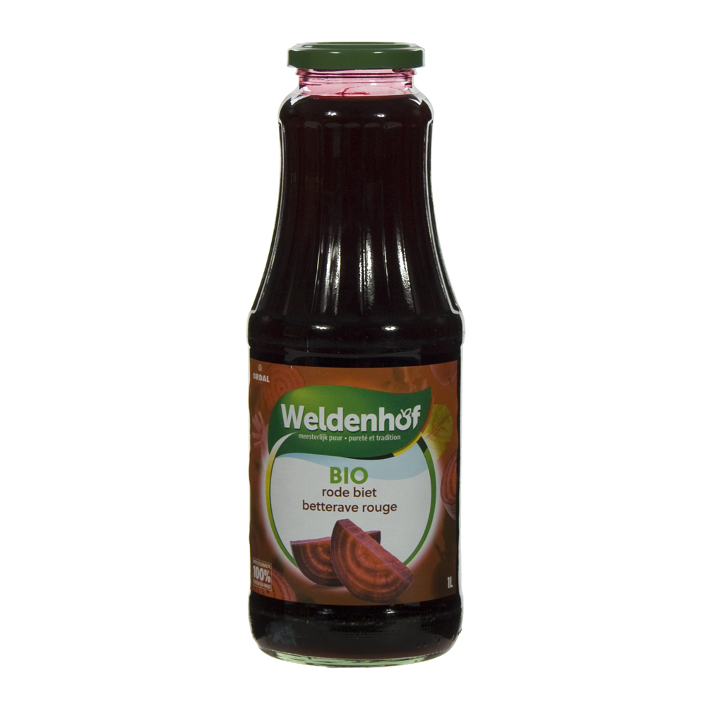 Weldenhof BIO fruitsap  Rode Biet  1 liter  Fles
