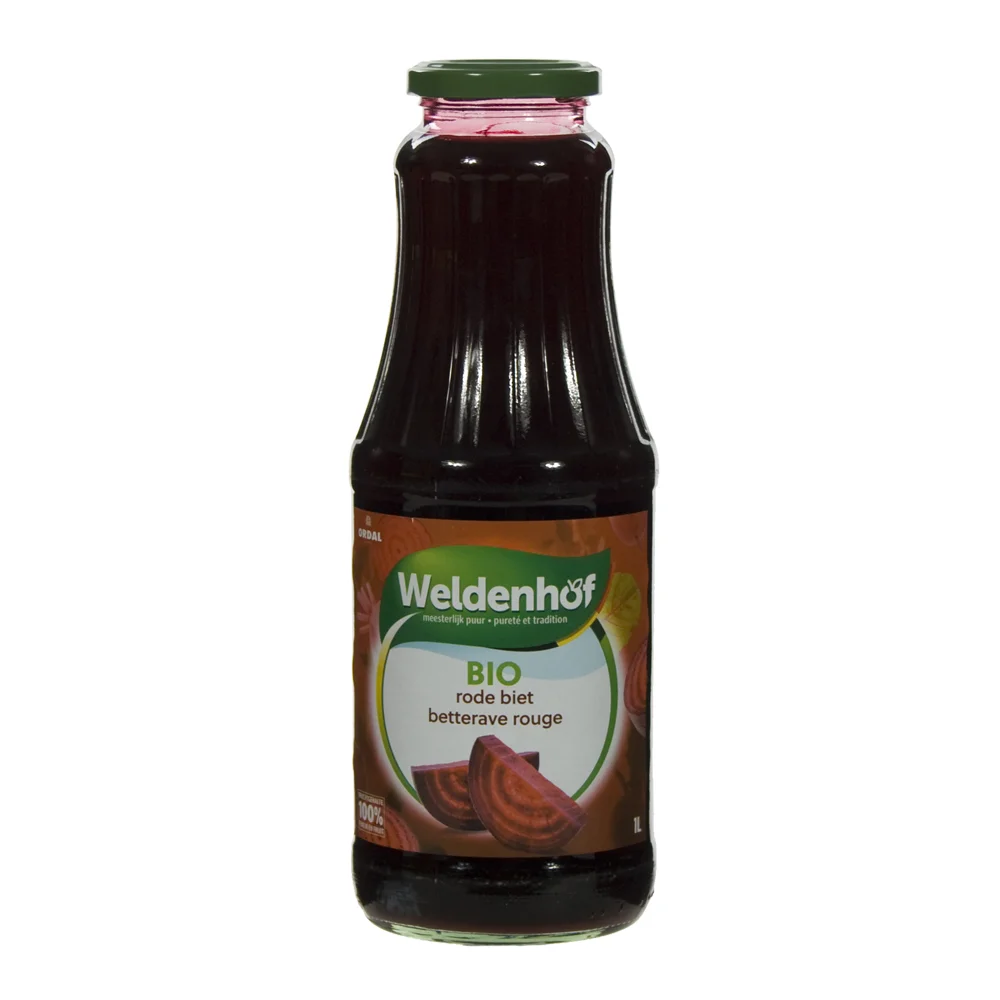 Weldenhof BIO fruitsap  Rode Biet  1 liter  Fles