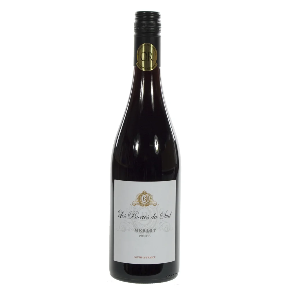 Les Bories Du Sud Merlot  75 cl  Fles