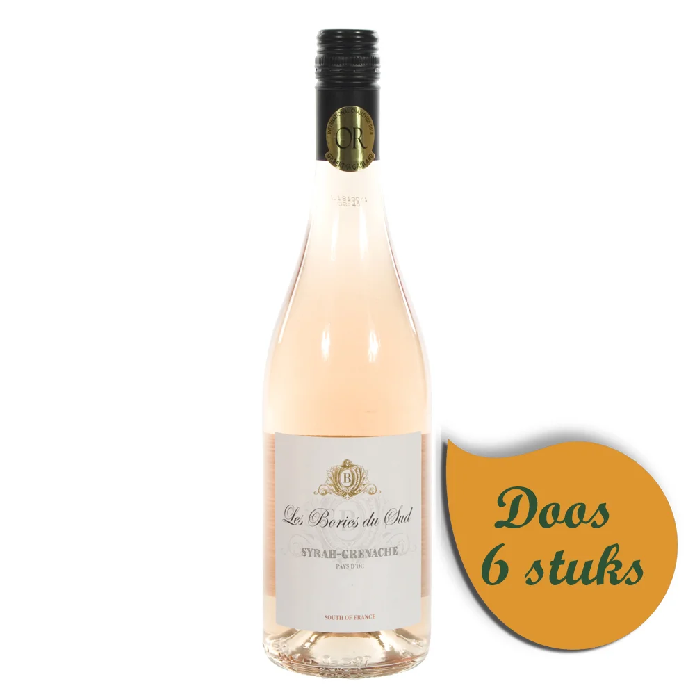 Les Bories Du Sud Syrah  75 cl  Doos  6 st