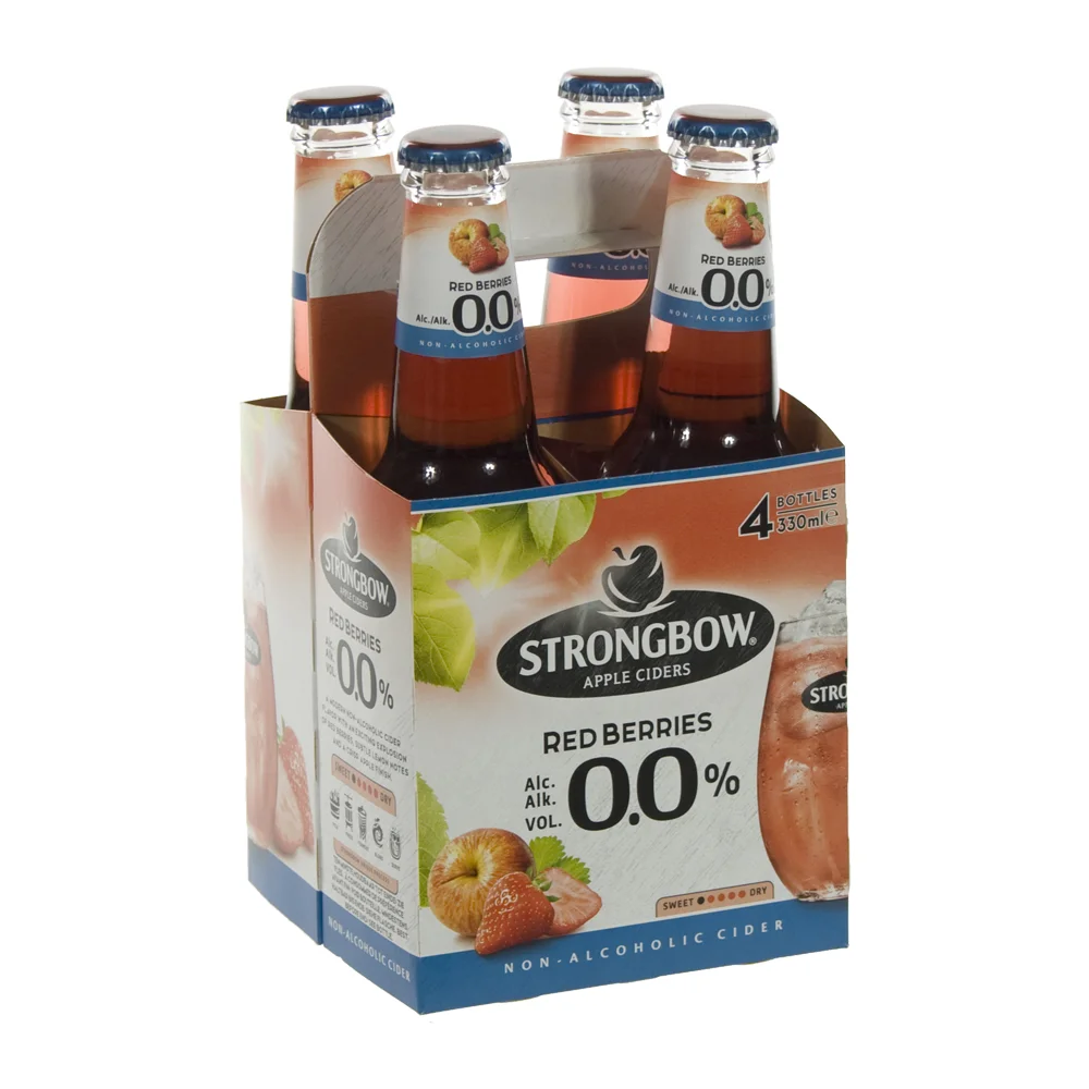 Strongbow Apple Ciders 0%  Red Berries  33 cl  Clip 4 fl