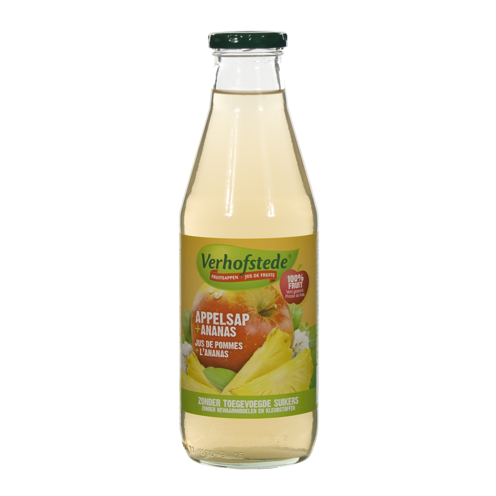 Verhofstede Fruitsap  Appel Ananas  70 cl  Fles