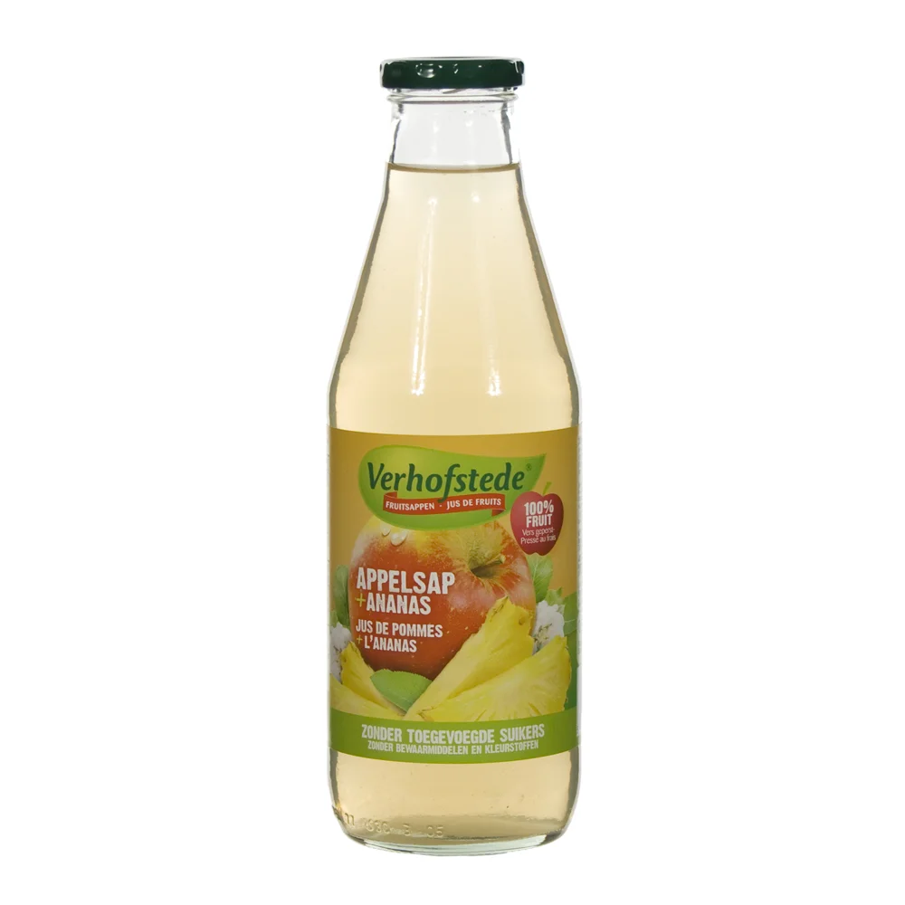 Verhofstede Fruitsap  Appel Ananas  70 cl  Fles