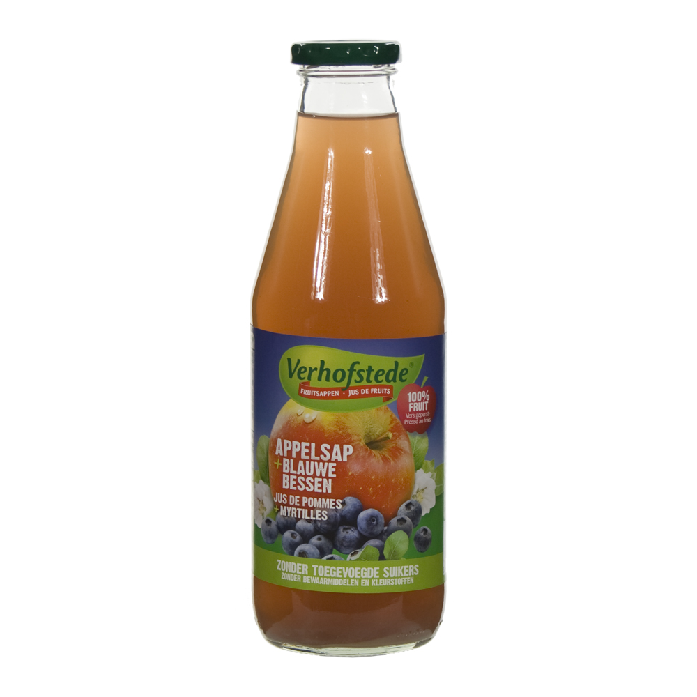 Verhofstede Fruitsap  Appel Blauwbessen  70 cl  Fles