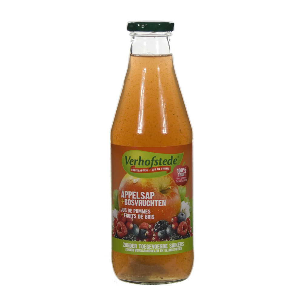 Verhofstede Fruitsap  Appel bosvruchten  70 cl  Fles