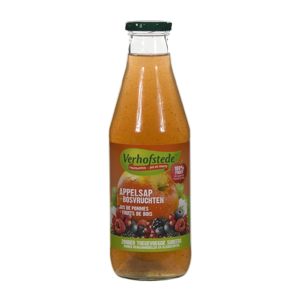 Verhofstede Fruitsap  Appel bosvruchten  70 cl  Fles
