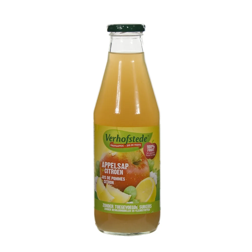 Verhofstede Fruitsap  Appel Citroensap  70 cl  Fles
