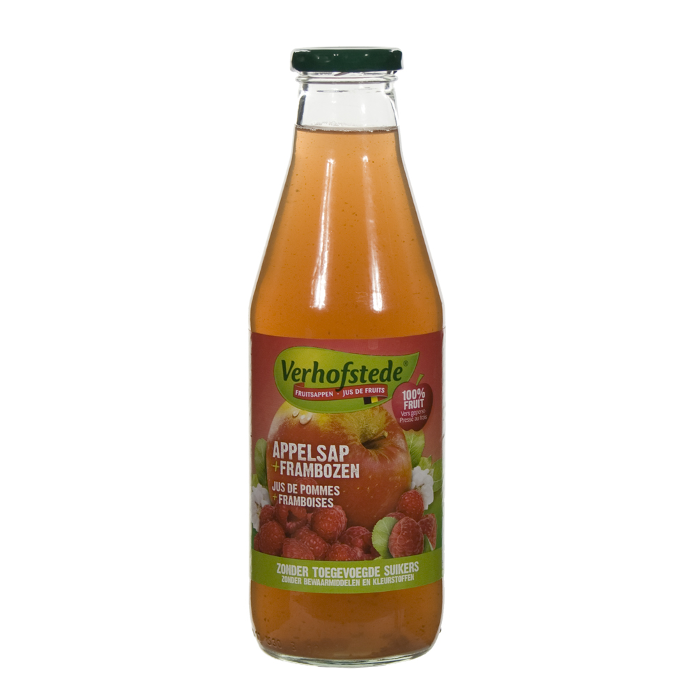 Verhofstede Fruitsap  Appel Frambozensap  70 cl  Fles