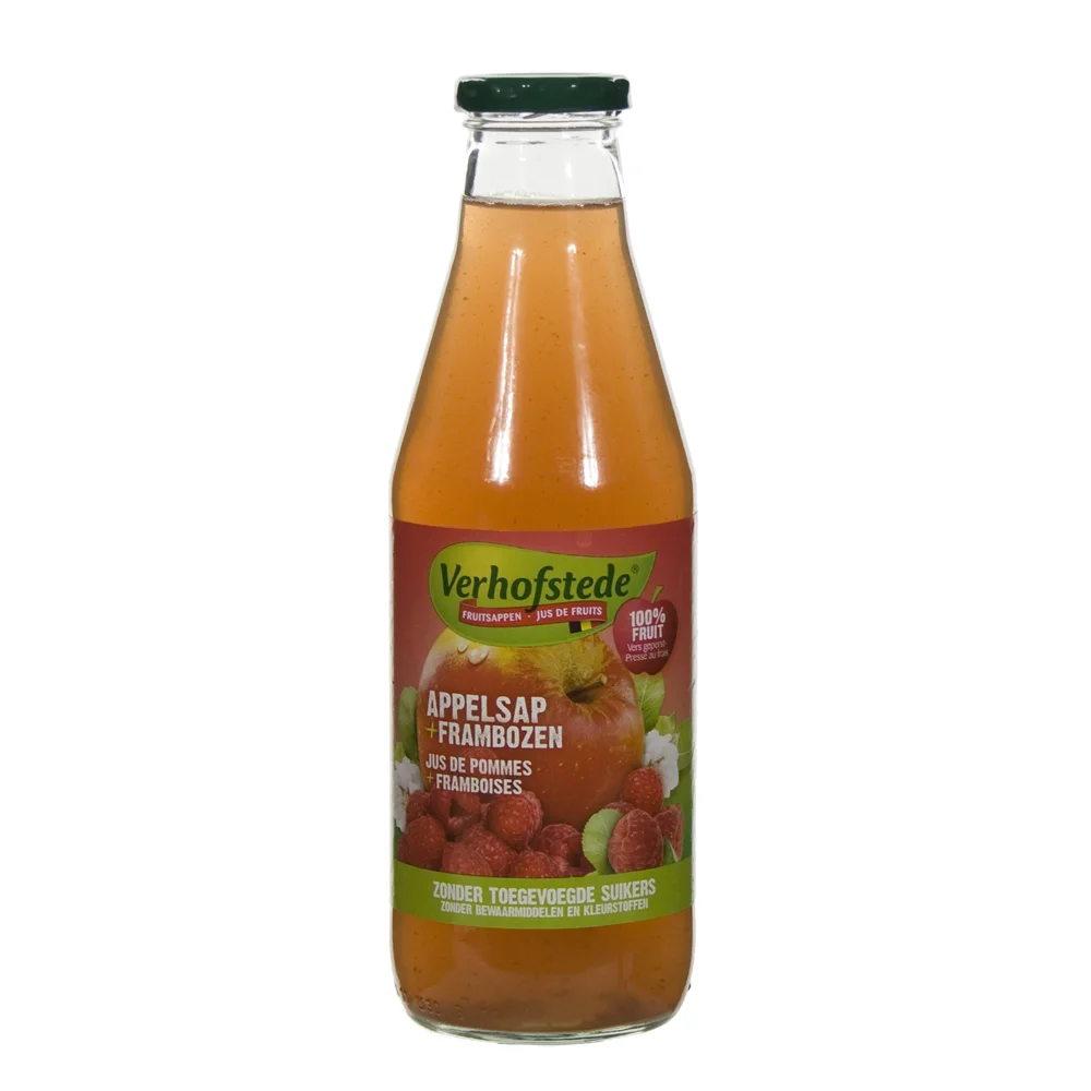 Verhofstede Fruitsap  Appel Frambozensap  70 cl  Fles