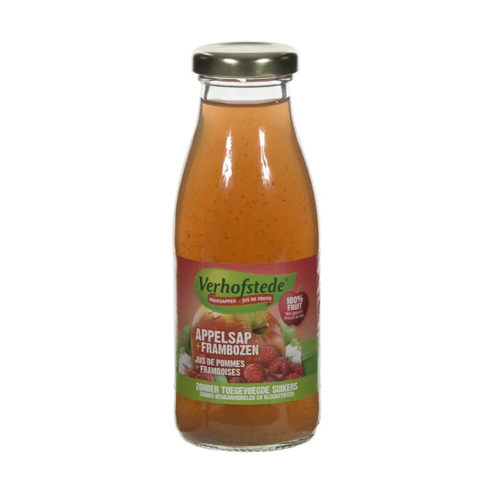 Verhofstede Fruitsap  Appel Frambozensap  25 cl  Fles