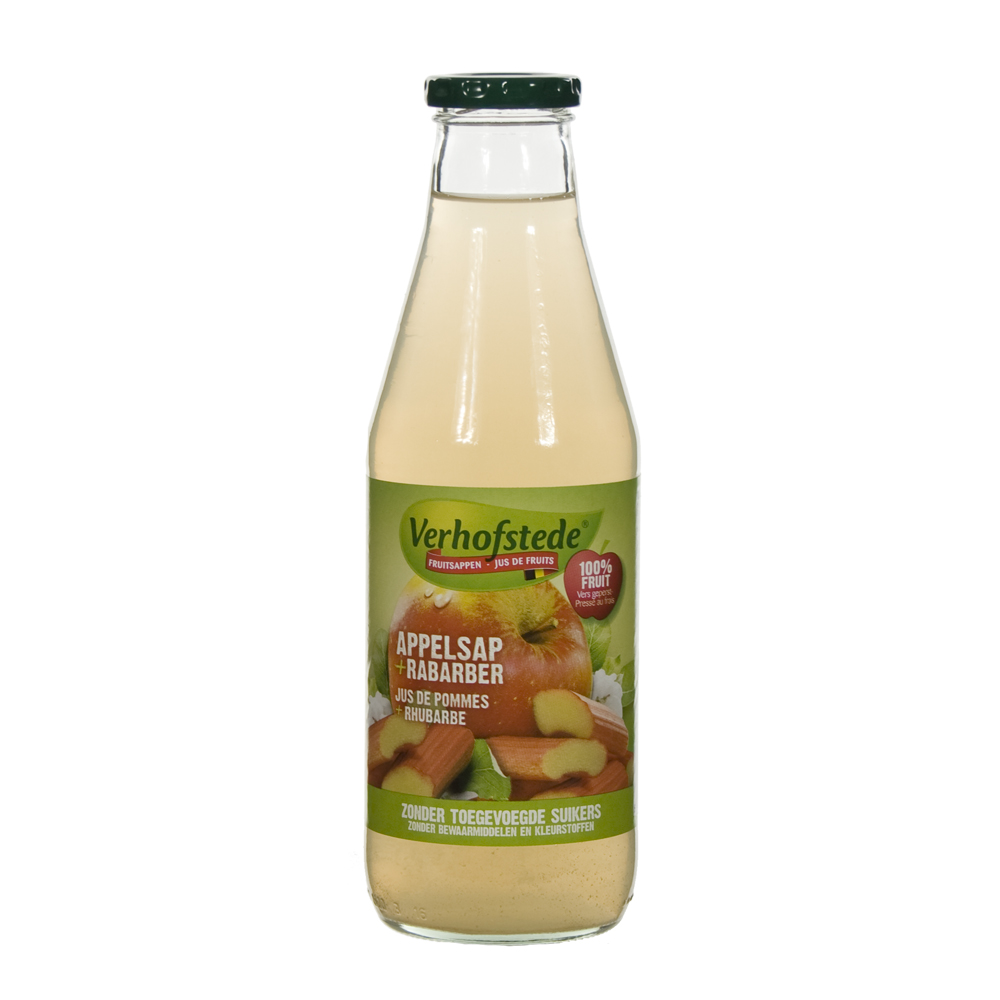 Verhofstede Fruitsap  Appel Rabarbersap  70 cl  Fles