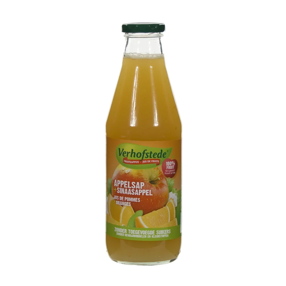 Verhofstede Fruitsap  Appel Sinaas  70 cl  Fles