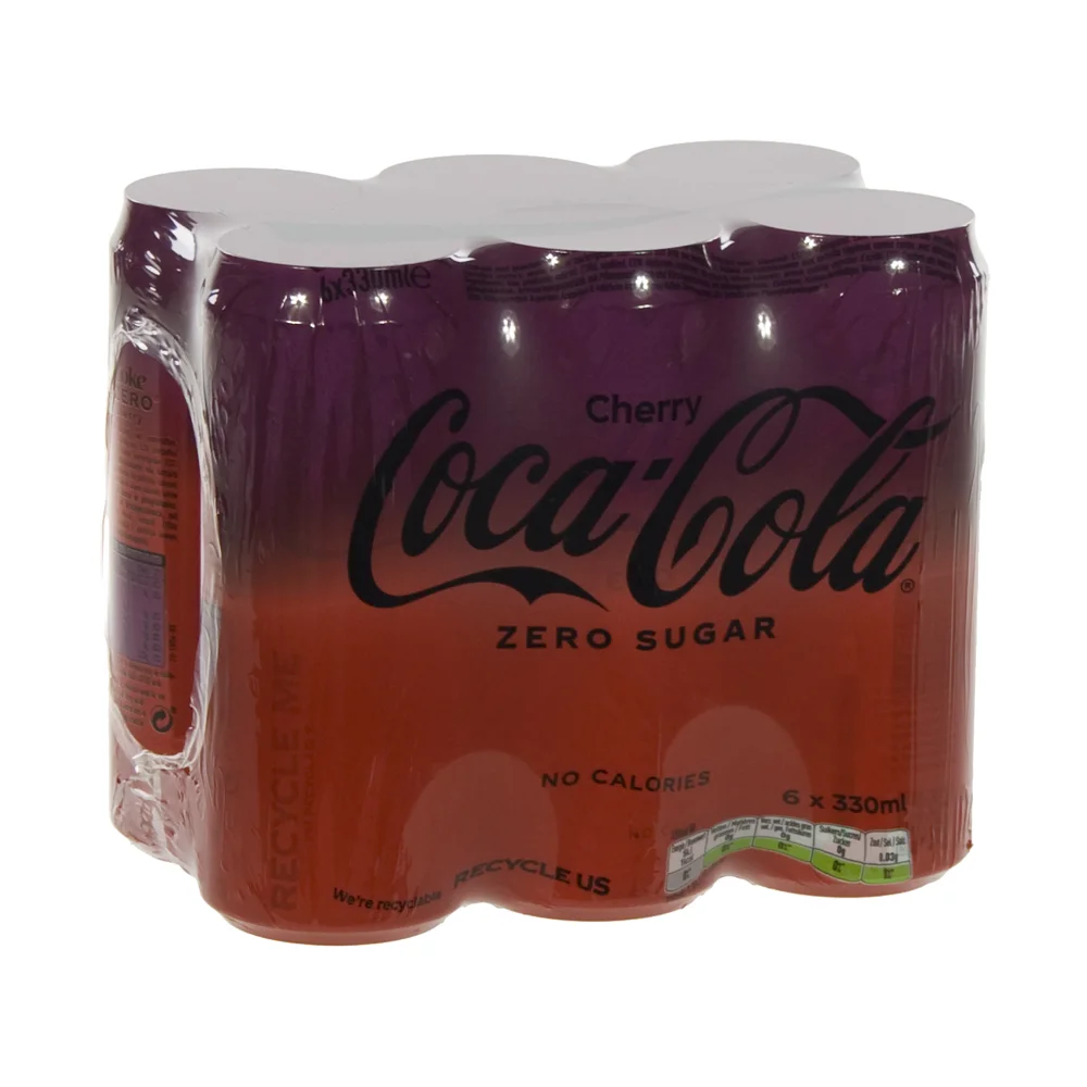 Coca Cola  Zero Cherry  33 cl  Blik  6 pak