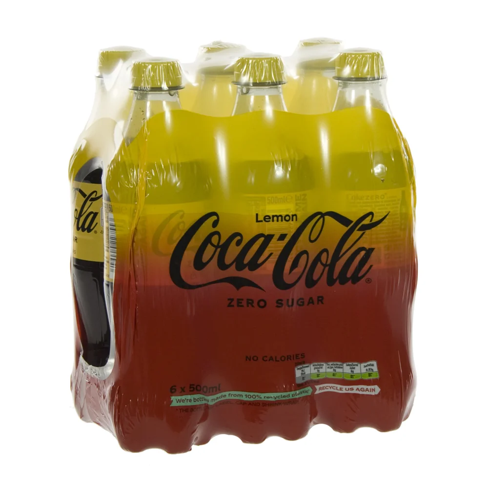 Coca Cola PET  Zero Lemon  50 cl  Pak  6 st