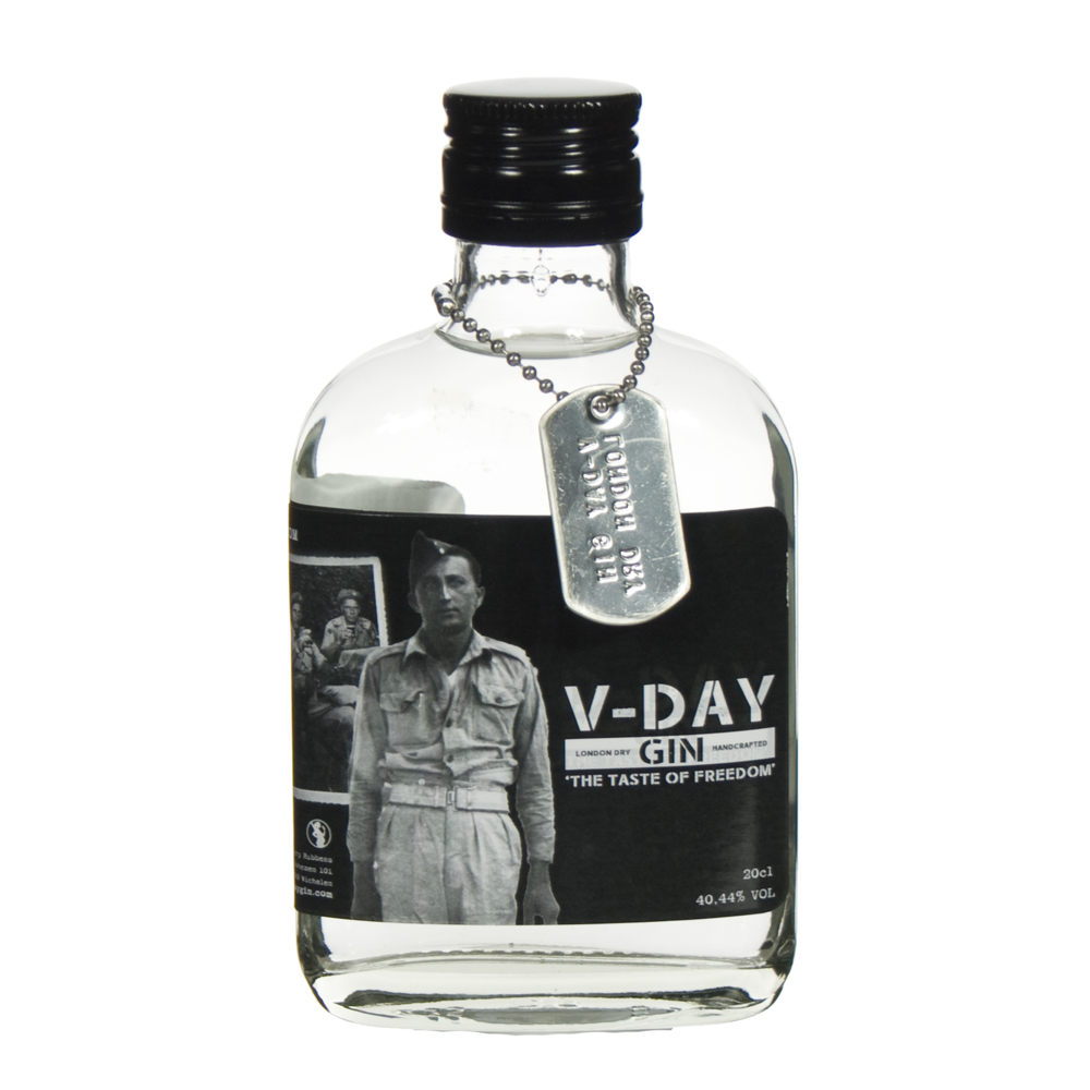 D-Day Gin 40,44%  20 cl  Fles