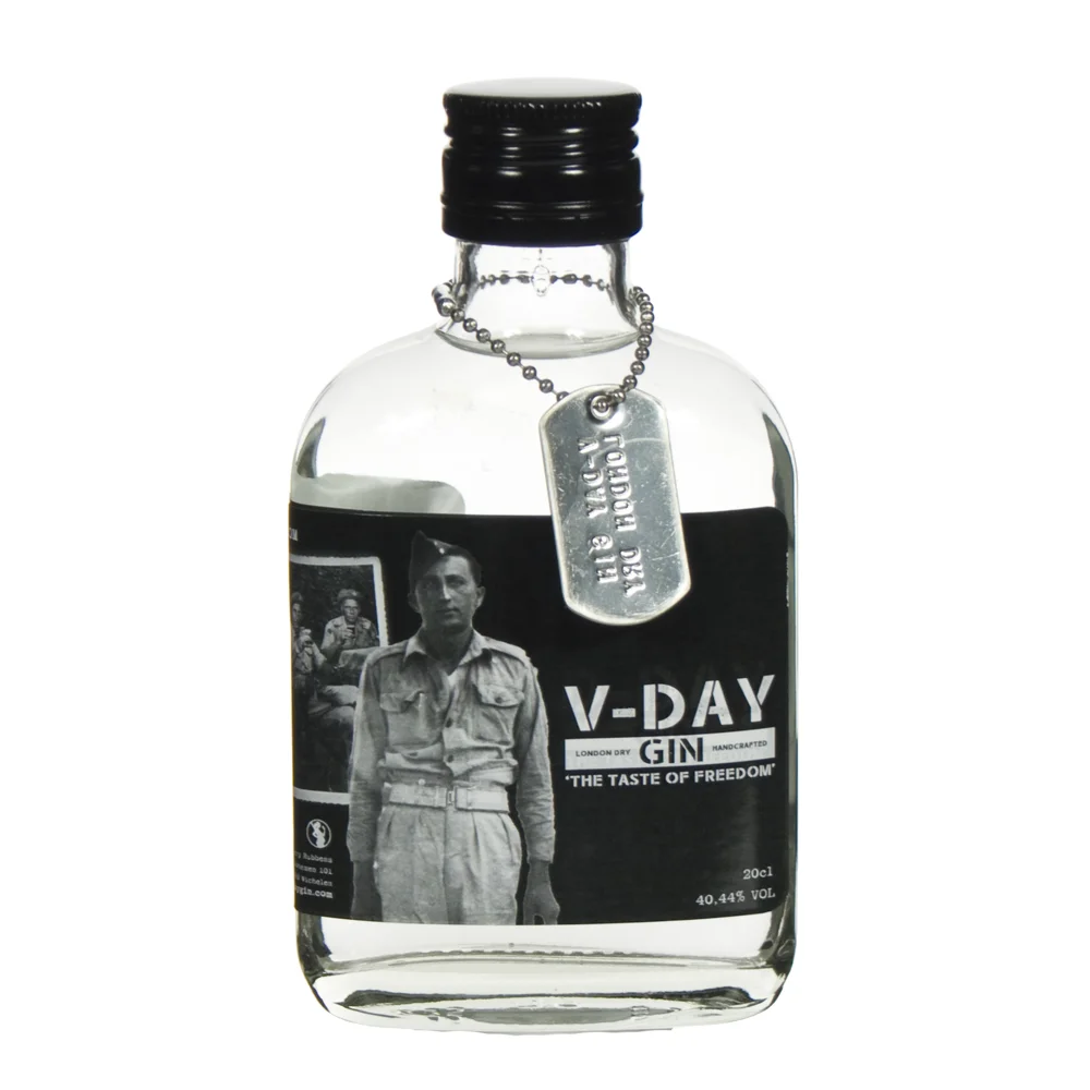 D-Day Gin 40,44%  20 cl  Fles