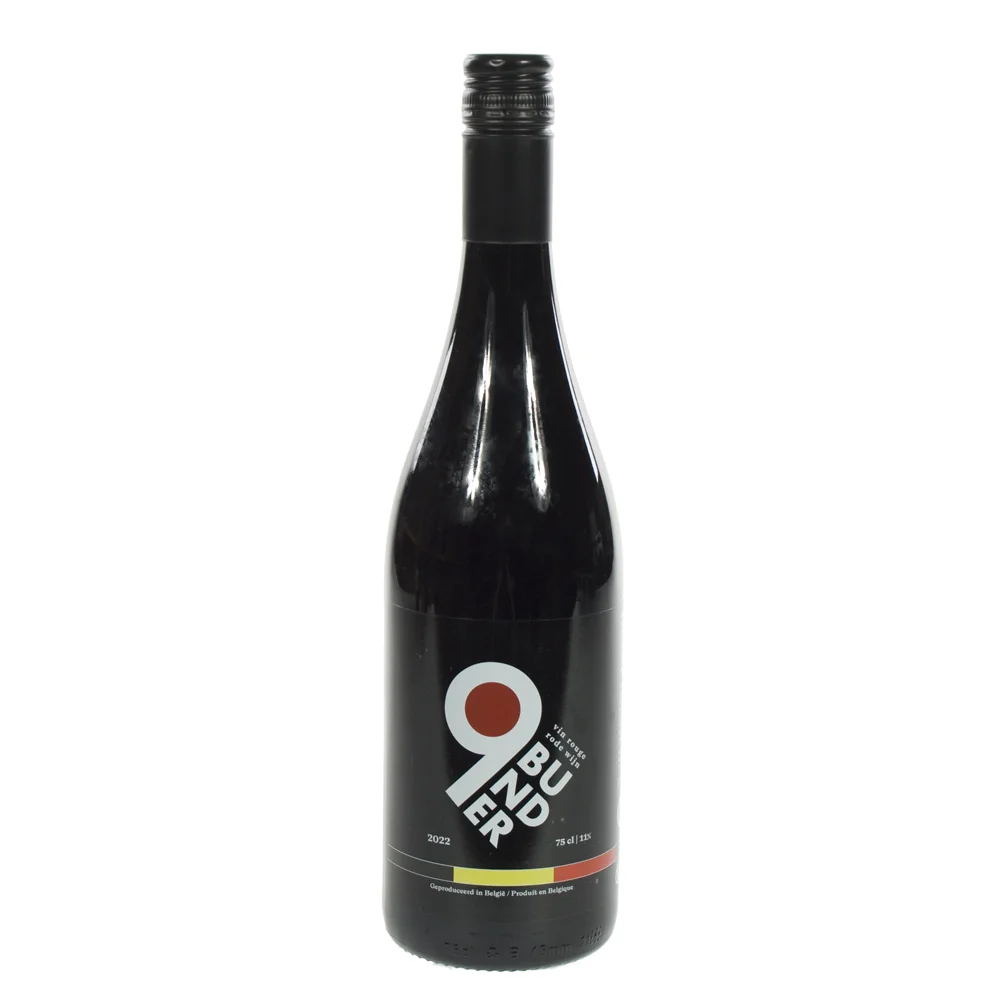 9 Bunder  Rood  75 cl  Fles