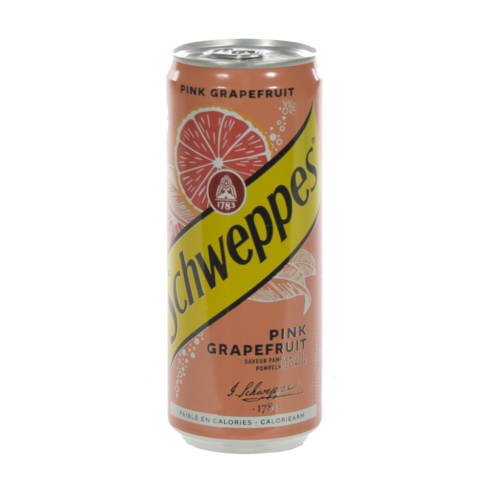 Schweppes Pink Grapefruit Blik  33 cl  Blik