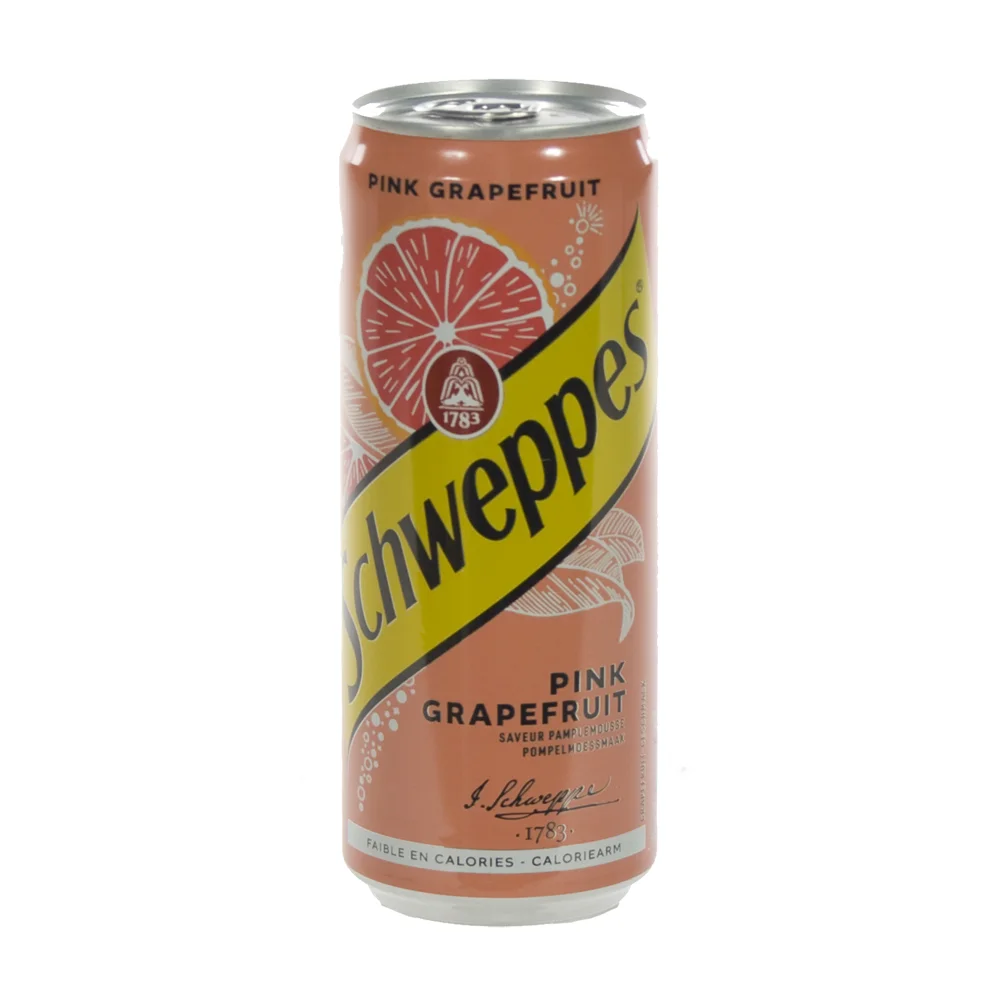 Schweppes Pink Grapefruit Blik  33 cl  Blik