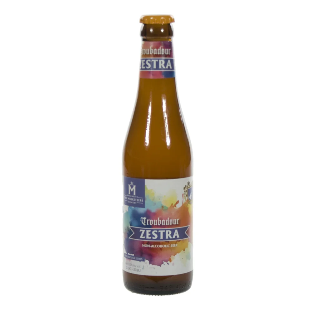 Troubadour zestra alcoholvrij  33 cl  Fles