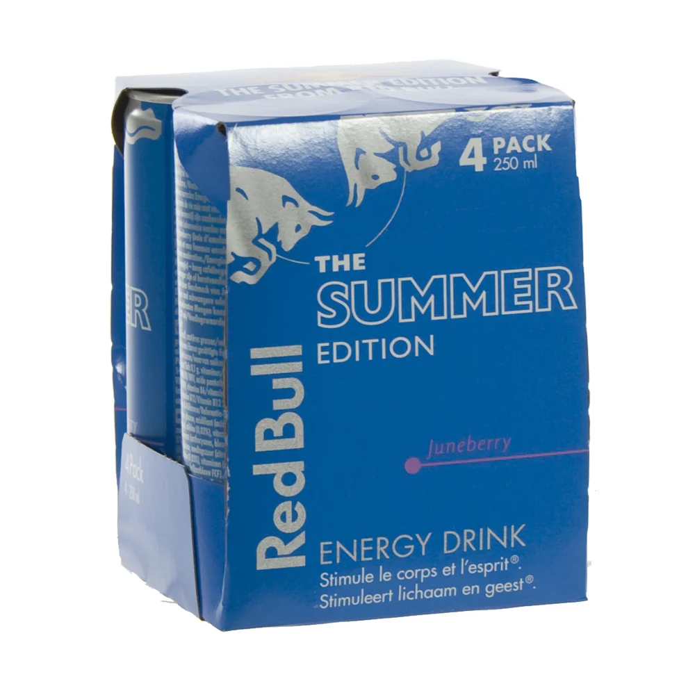 Red bull summer juneberry  25 cl  Blik 4 pak