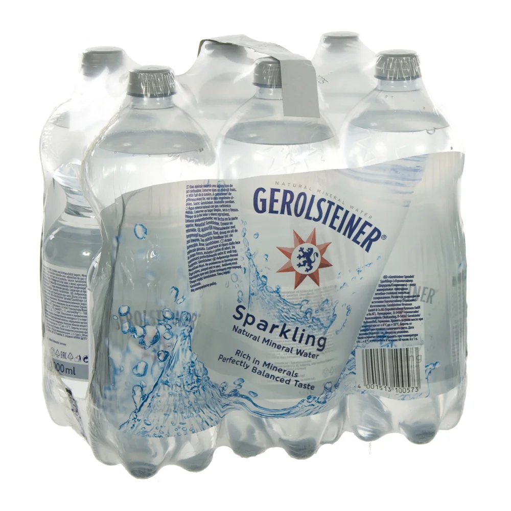Gerolsteiner PET  Bruis  1 liter  Pak  6 st