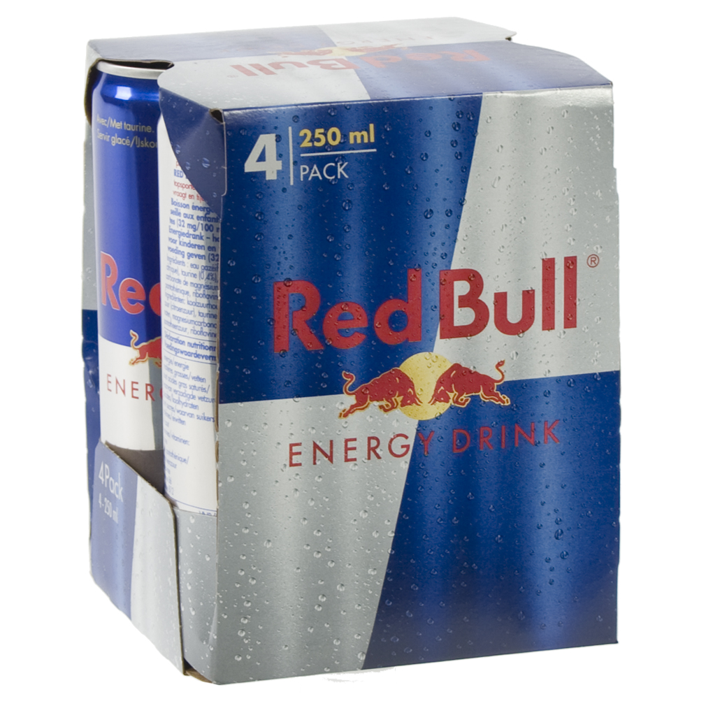 Red Bull  Regular  25 cl  Pak  4 st