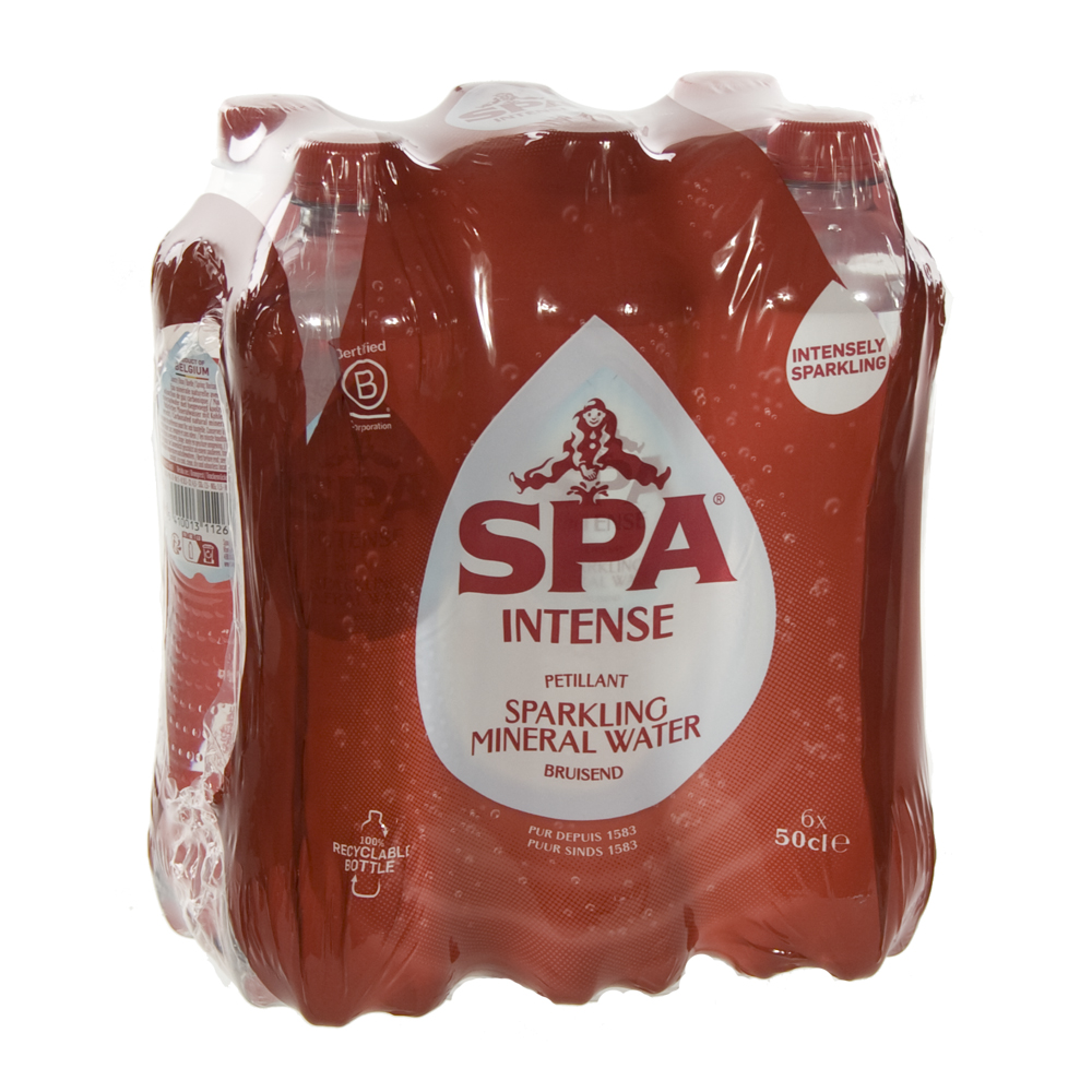 Spa PET  Bruis  50 cl  Pak  6 st