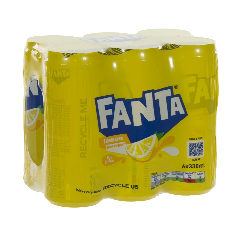 Fanta BLIK  Lemon  33 cl  Blik  6 pak