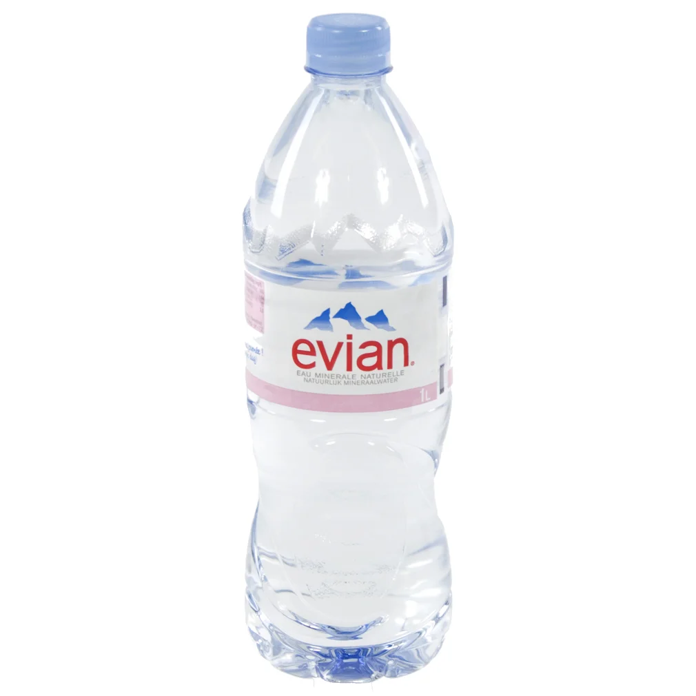 Evian PET  Plat  1 liter  Fles