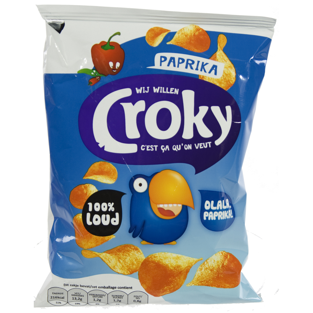 Croky Chips  Paprika  Stuk  40 g