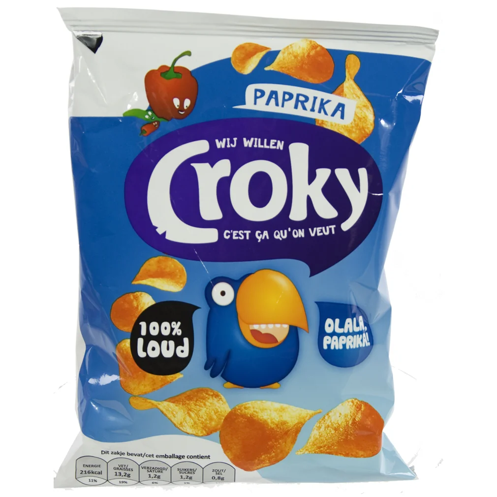 Croky Chips  Paprika  Stuk  40 g