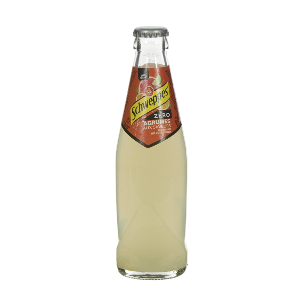 Schweppes agrum  Zero  25 cl  Fles