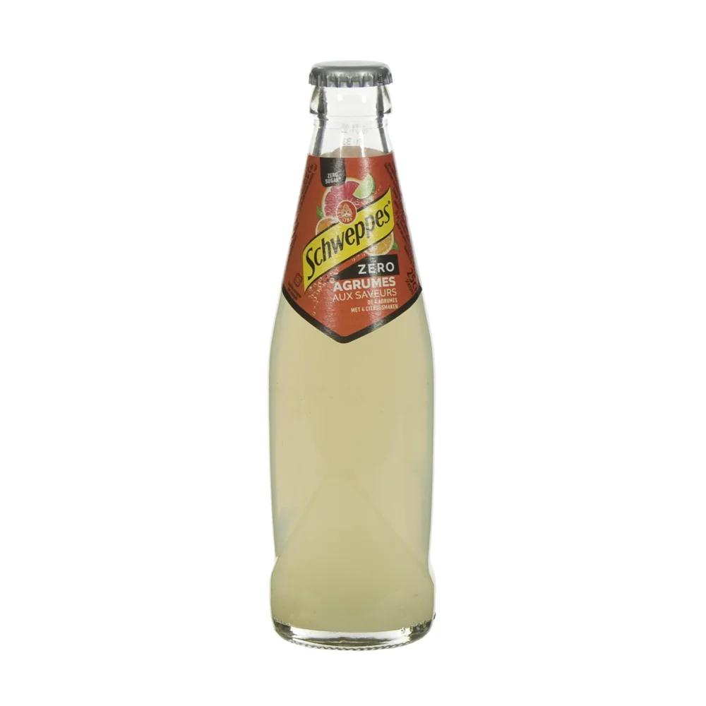 Schweppes agrum  Zero  25 cl  Fles
