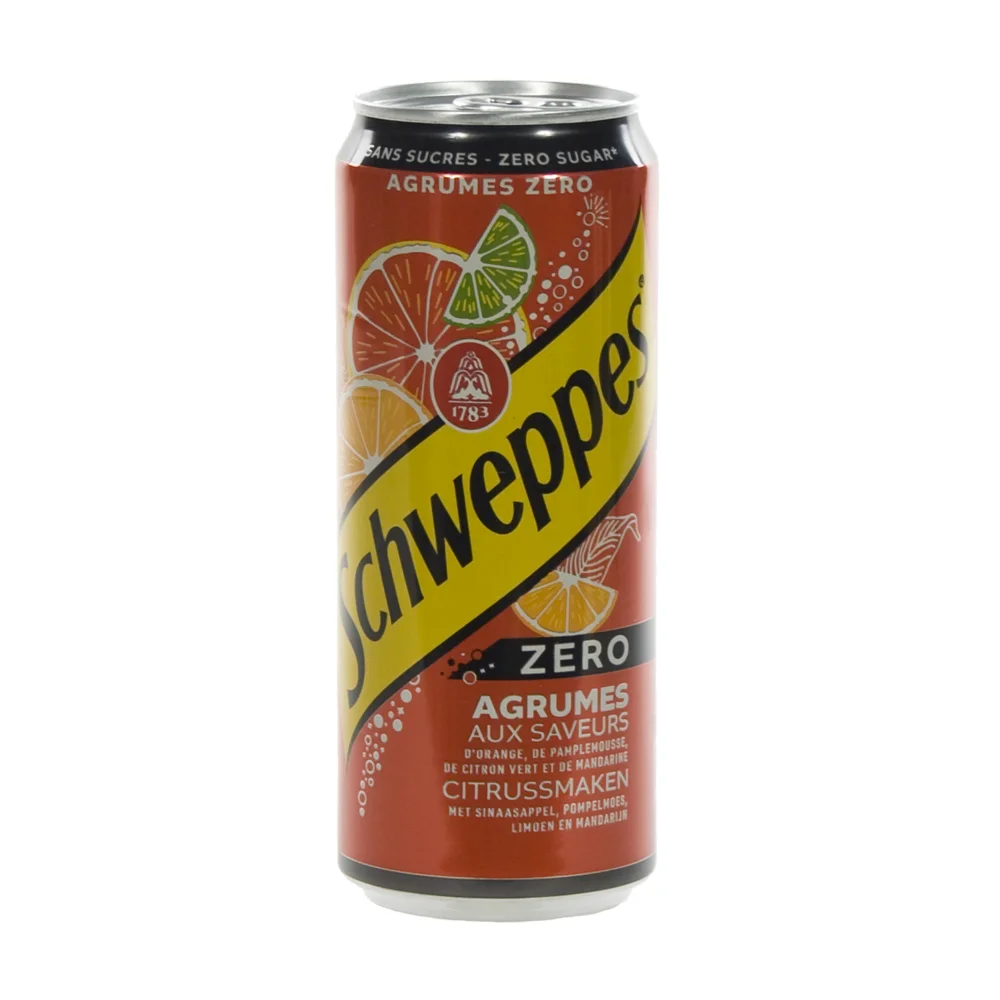 Schweppes Agrum  BLIK  Zero  33 cl  Blik