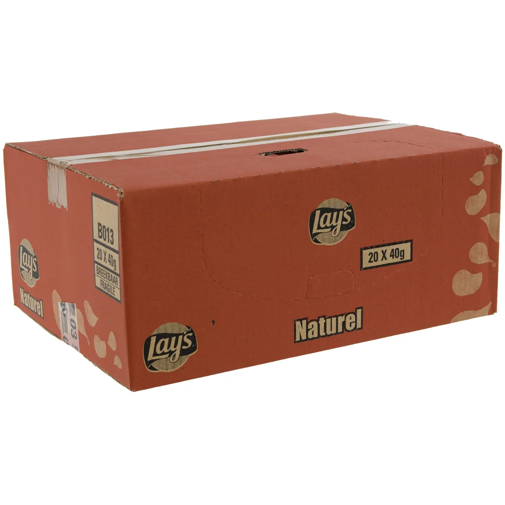 Lays Chips  Naturel  Doos 20st  40 g