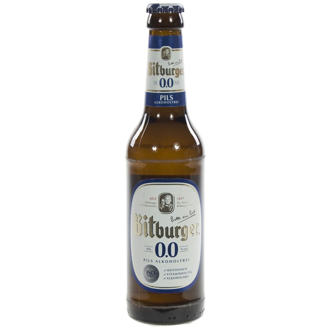Bitburger pils 0%  33 cl  Fles