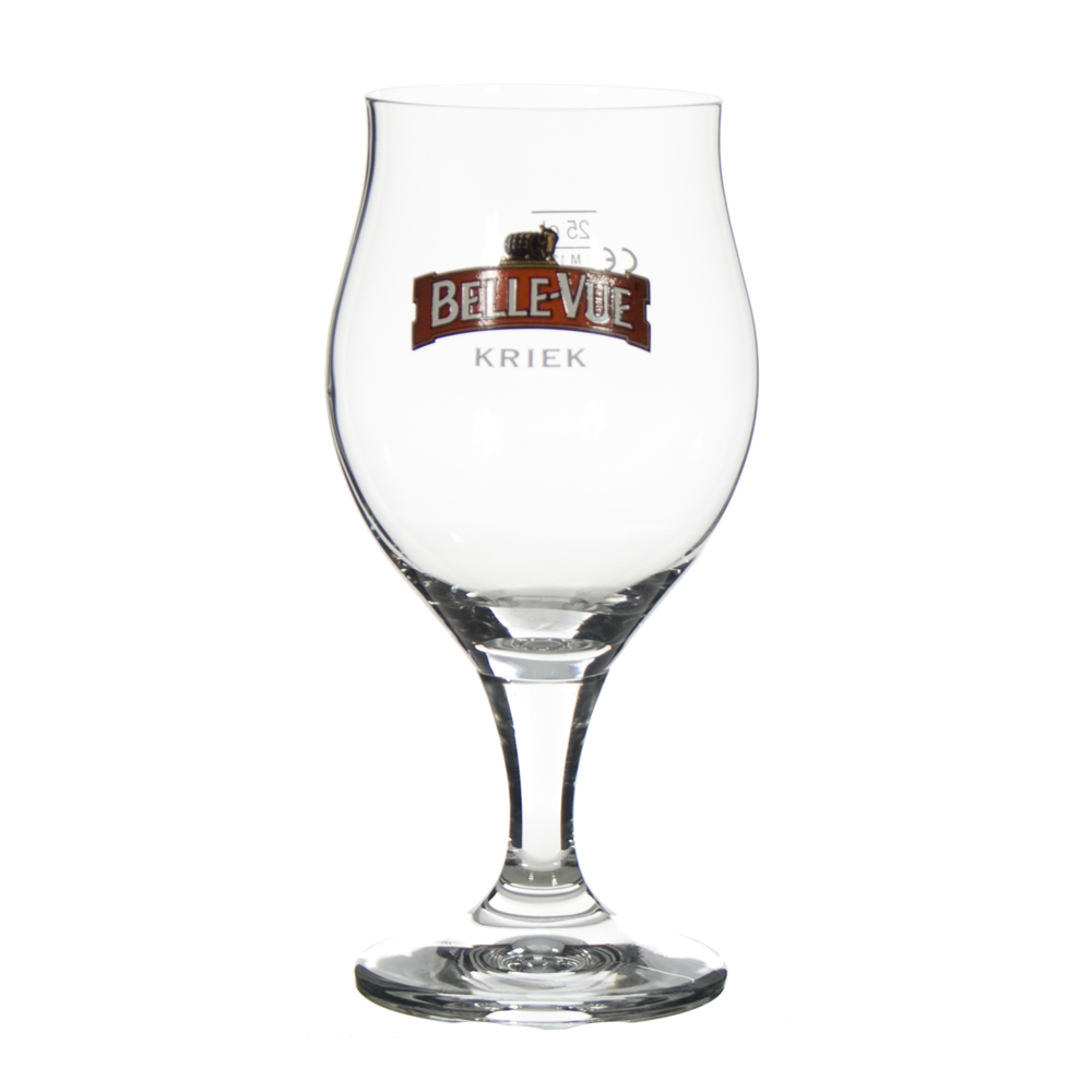 Belle vue kriek rood glas  25 cl