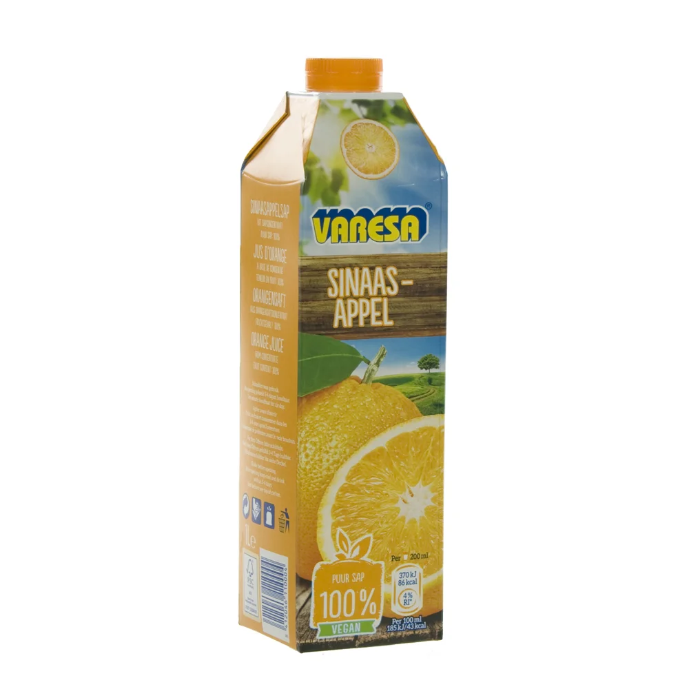 Fruitsap Brik Varesa  Sinaas  1 liter  Stuk