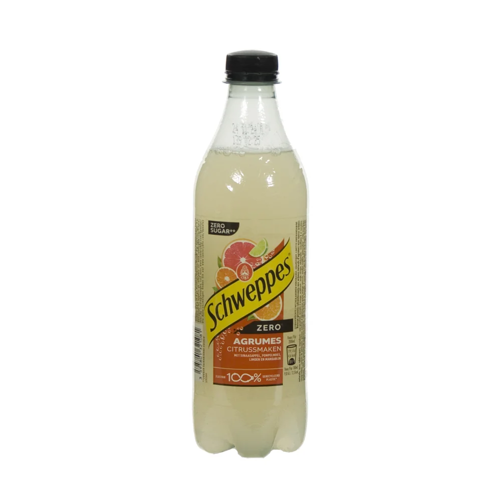 Schweppes agrum PET  Zero  50 cl  Fles