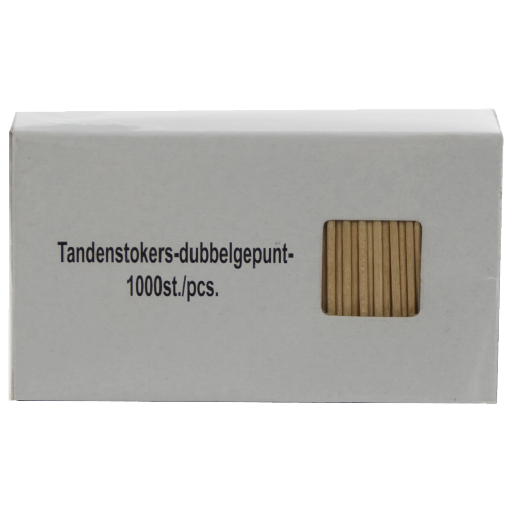 Tandenstokers 2 punts 1000st