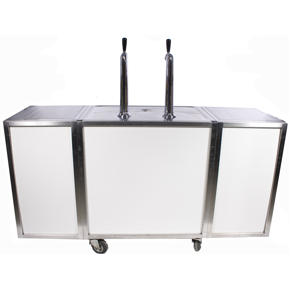 Tap 2 kranen 90l koeling Wit