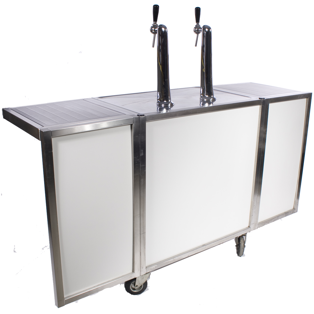 Tap 2 kranen 90l koeling Wit