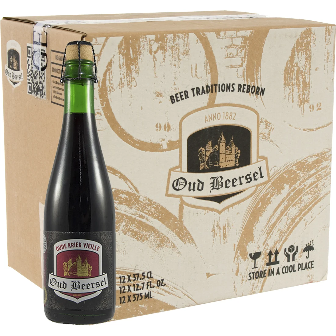 Oud beersel kriek vieille  37,5 cl  Doos 12 st