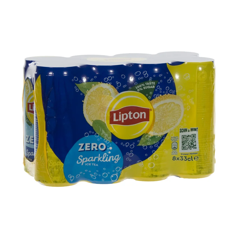 Lipton BLIK  Zero sugar  33 cl  Blik  8 pak